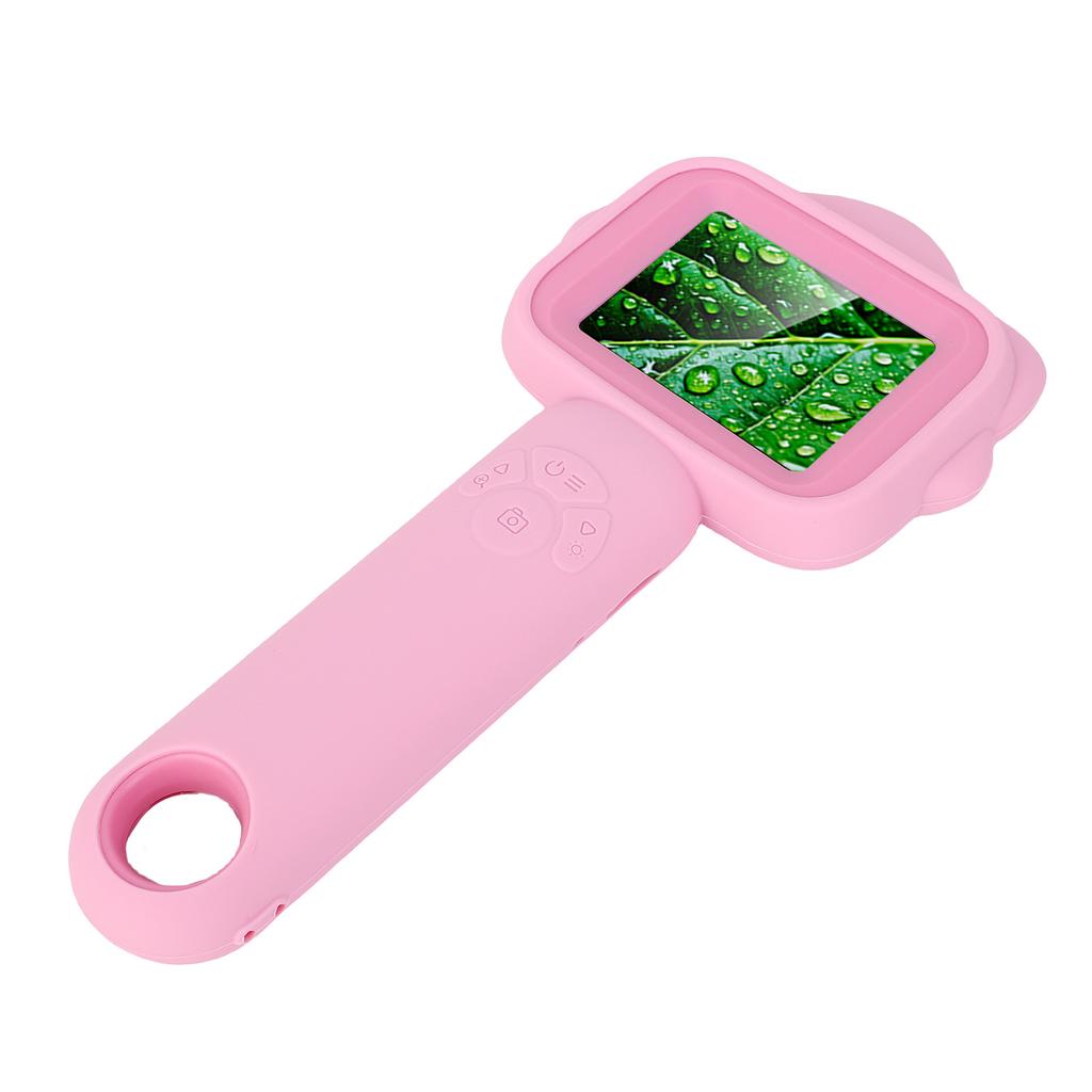 Handheld Digital Microscope 2.4in Screen 500X 2MP Data Storage Rechargeable Microscope with LED Lights