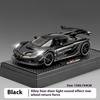 1/32 Alloy Die-cast Koenigsegg JESKO Sports Car Model Sound and Light Return Belt Base Ornament Children's Toys Birthday Gift