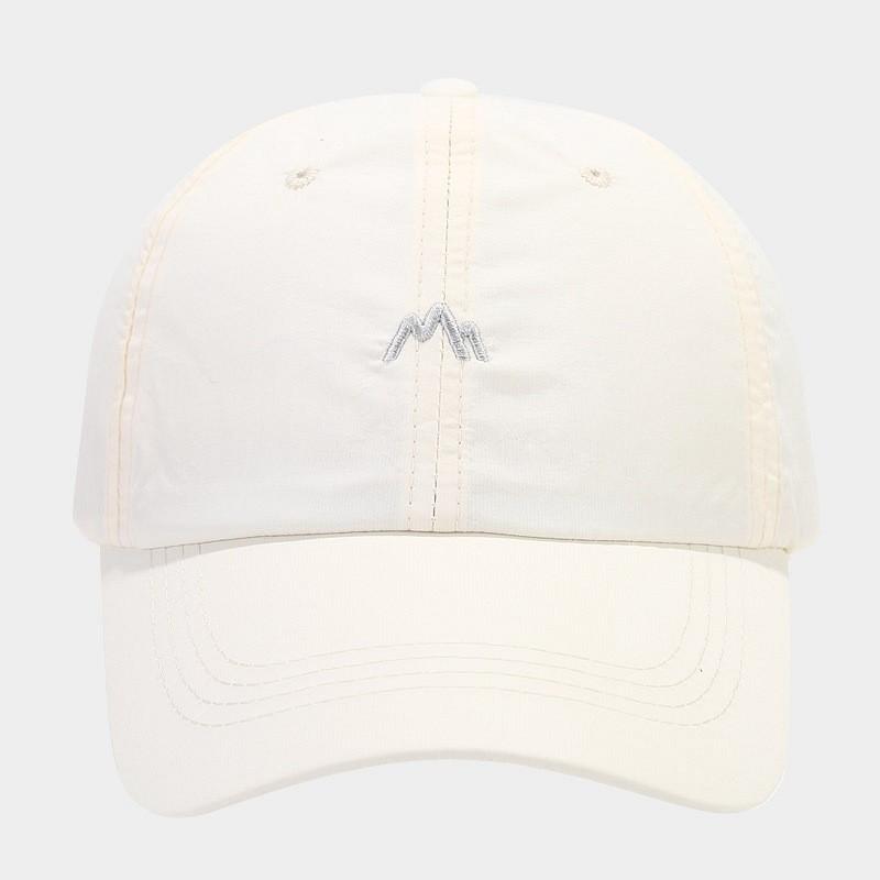 Outdoor Spring Baseball Cap With Embroidered Mountain Peak For Hiking And Sun Protection