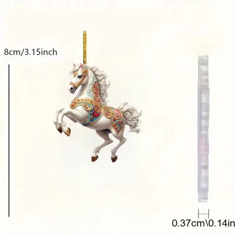 1pcs2D Flat Carriage Carrying Pendant. Acrylic Material, Suitable for Rearview Mirror Decora Keychain Decora Holiday Decora