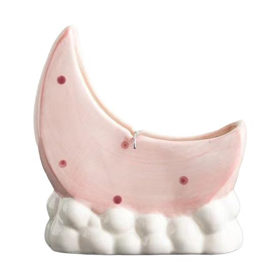 Ceramic Incense Burner Ornament Decorative Mosquito Coil Holder Flame Retardant розовый