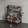 Rolling Sports Ball Storage Cart Portable for Playroom, Athletes, Coaches