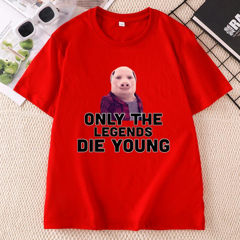 Funny John Pork Is Making TShirts For Unisex Unisex Animal Lovers And Summer TShirts Casual Round Neck Print Short Sleeve Tshirt