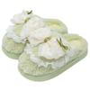 Thick-bottomed Cotton Slippers Women's Autumn and Winter Outdoor Wear Indoor Home Cute Girl Heart Bow Plush Slippers Women's Winter
