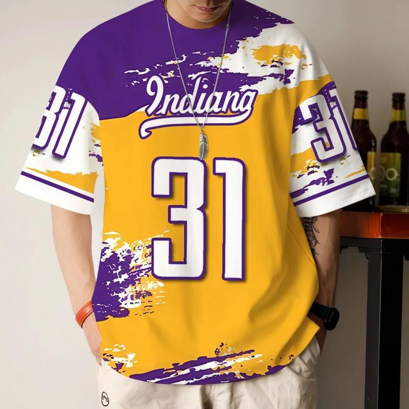 Men s jerseys 3D printed digital sportswear summer T-shirts street fashion XXS