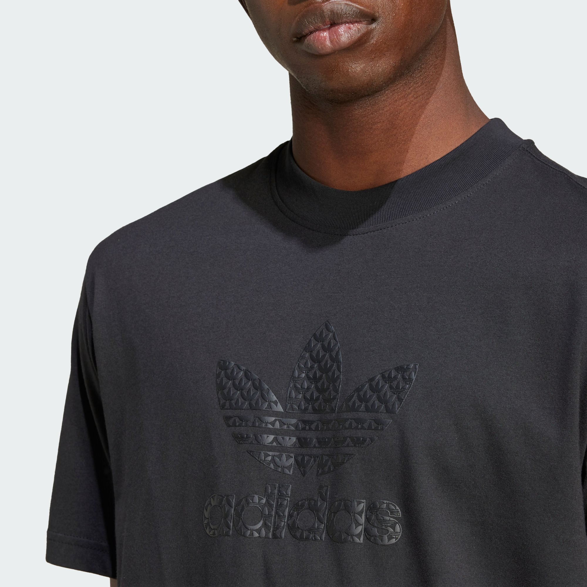 

Adidas Logo Print Outdoor Casual Sports Crew Neck T Shirt Men Tops Black IZ2527 XS