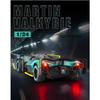 Modèle de voiture de sport en alliage Aston Martin Valkyrie 1/24 Métal moulé sous pression Véhicules Super de Course Modèle de Voiture Haute Simulation Son et Lumière Jouet Cadeau pour Enfants