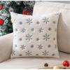 Snowflake Pillow Cover for Car Sofa Decoration Christmas Plush Cushion Covers