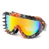Lunettes d'alpinisme avec décoration cloutée Lunettes de soleil mode d'extérieur Monture large Punk Lunettes