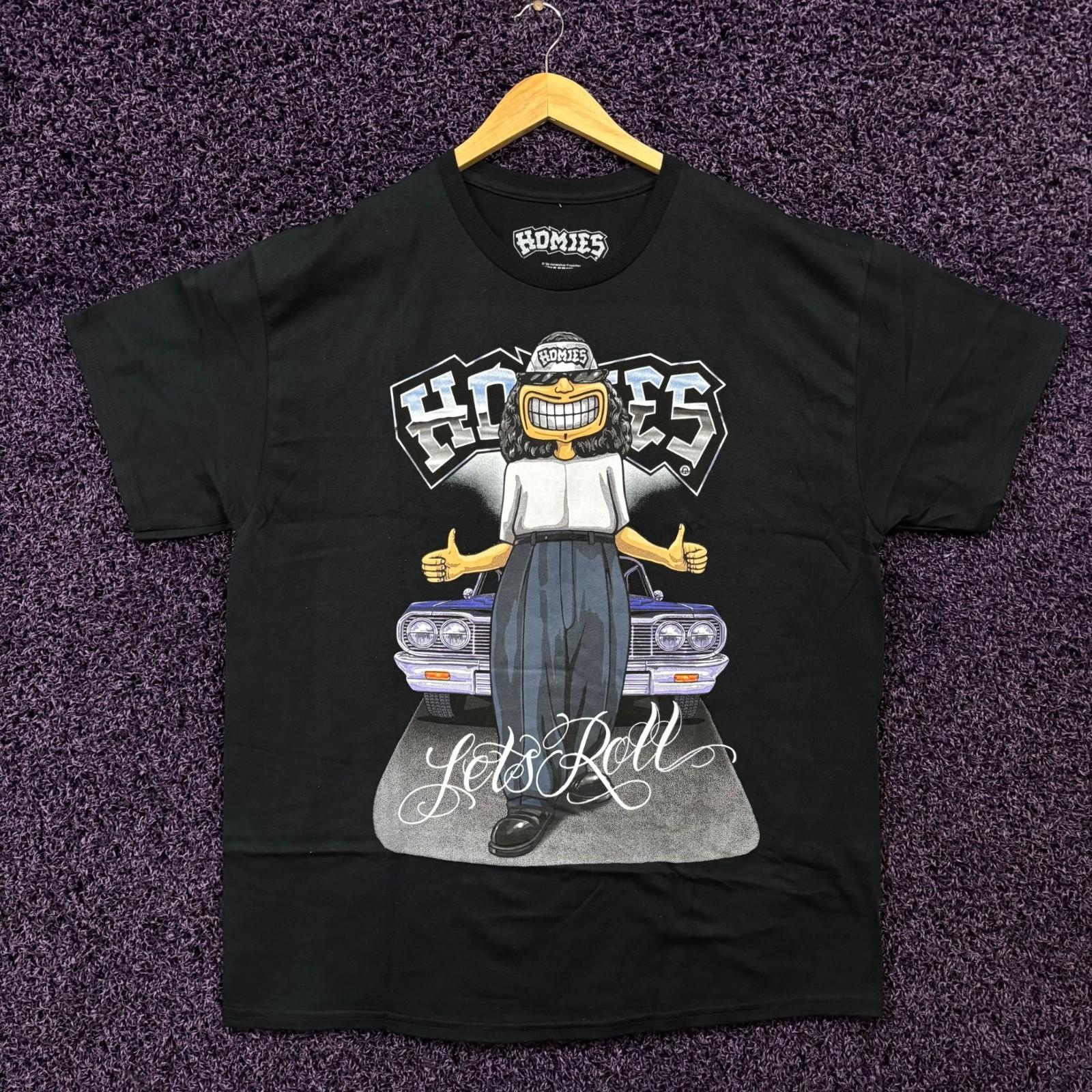 Homies Lets Roll Low Rider Cholo Cartoon Promo T-Shirt XL XL