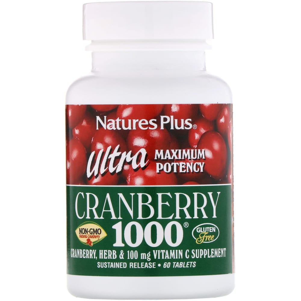 Nature's Plus Ultra Cranberry 1000mg 120 Tablets