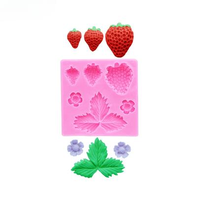 Strawberry Silicone Mold Sugar Craft Fondant Tools Cake Decorating Soap Clays Mould Baking Tool DIY Strawberry Kitchen Mould