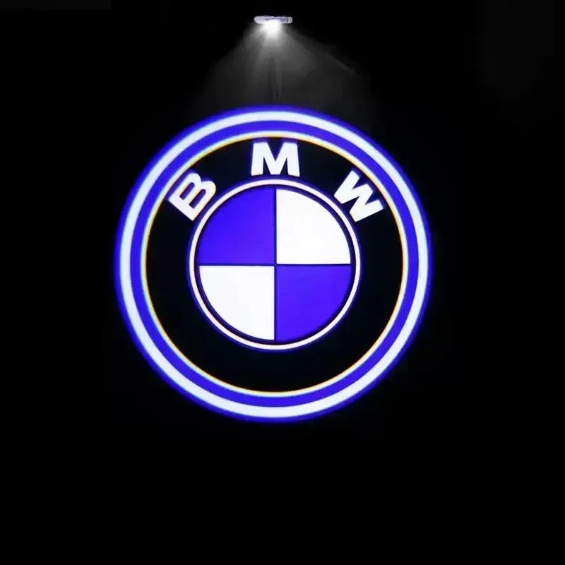 

New For BMW M X3 X5 X6 2pcs Car Logo Led Door Light Projector Lamp For BMW 50th M E46 E90 E49 F30 F80 E36 E46 E93 E92 F34 F31 G 2pc