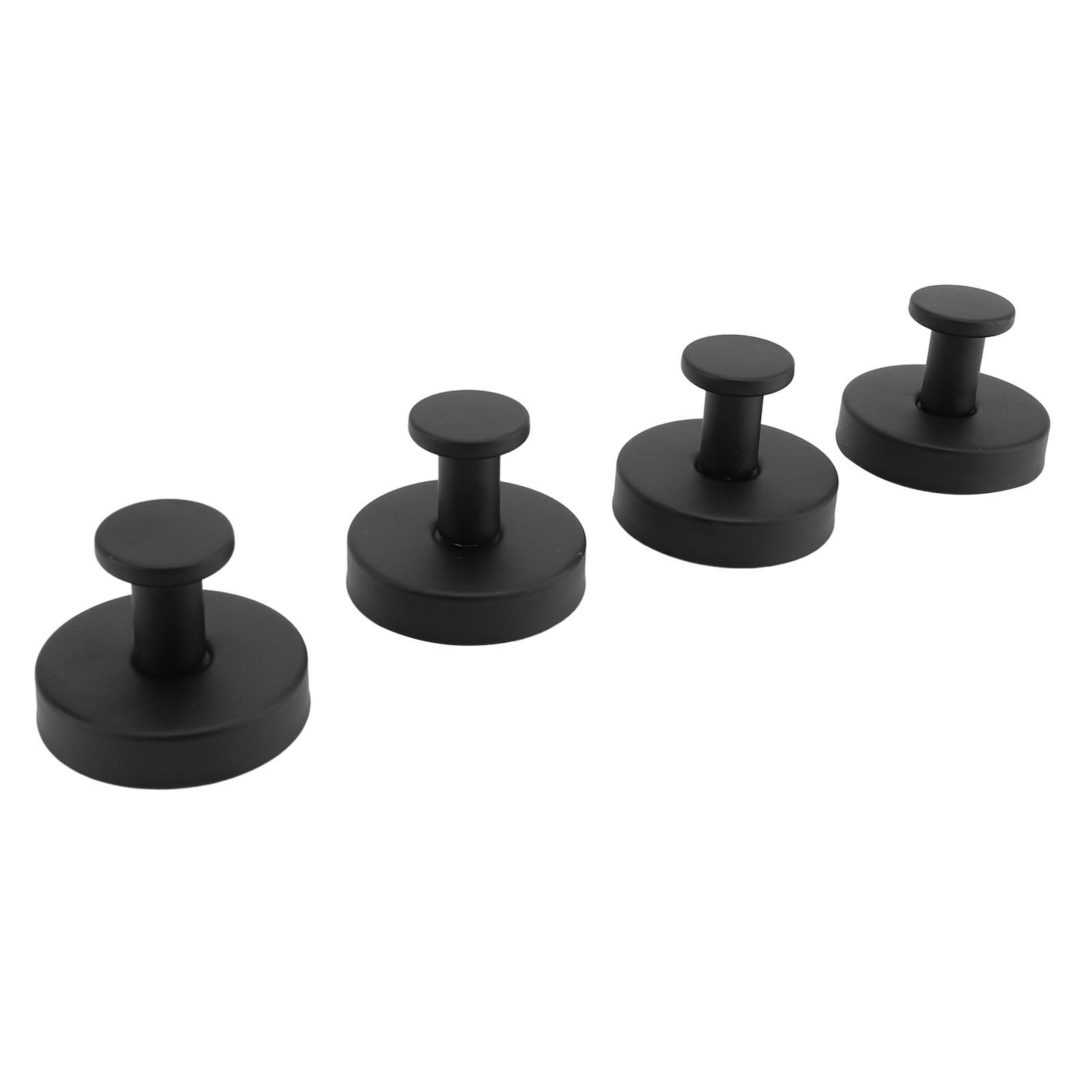 

4 шт. Крючки на присосках из нержавеющей стали, водостойкие, вешалки для полотенец на присосках для ванной, кухни, черные чёрный