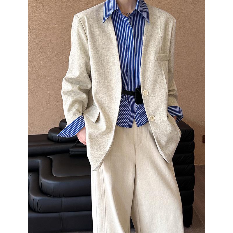 Juzhi Spring Korean Style V-Neck Casual Suit Jacket