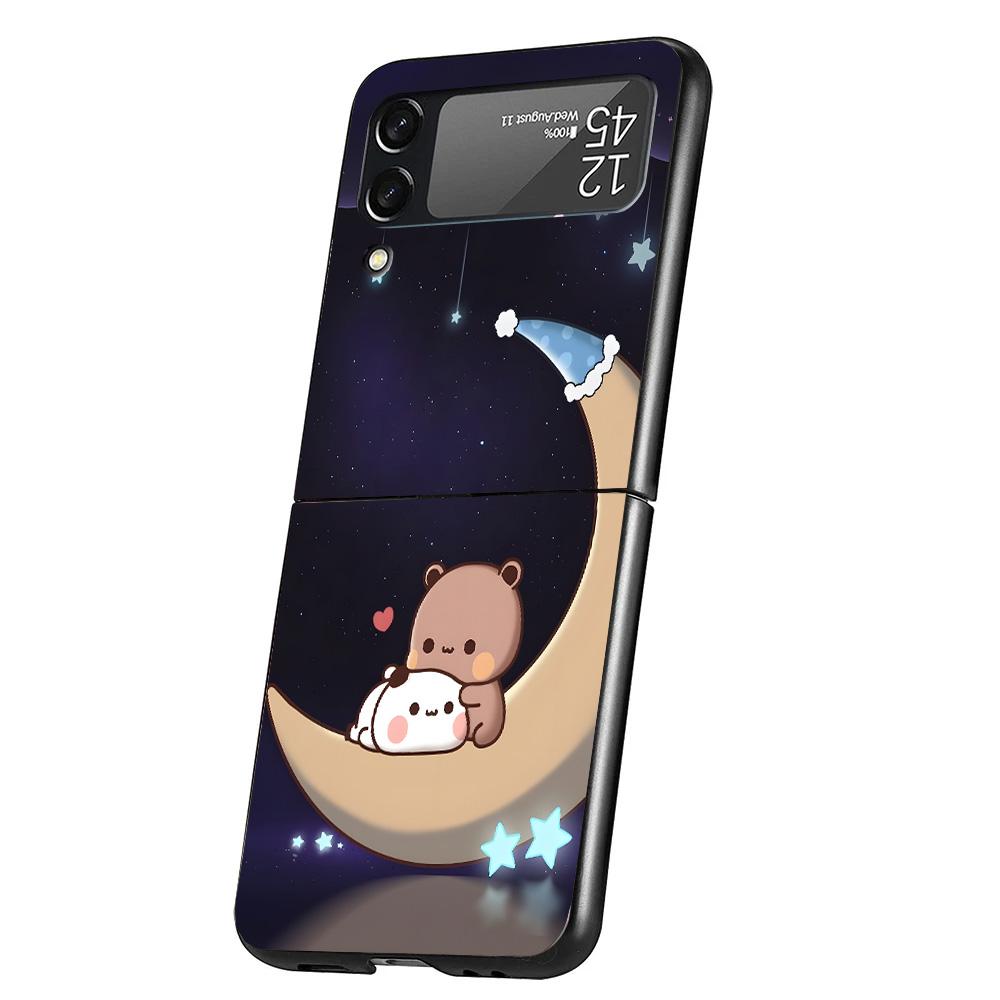 

Cute Peach Goma Cat Phone Case For Samsung Galaxy Z Flip 7 6 5 4 3 5G Cover ZFlip7 ZFlip6 ZFlip4 ZFlip5 ZFlip3 Coque Fundas Gala Samsung Z Flip 3
