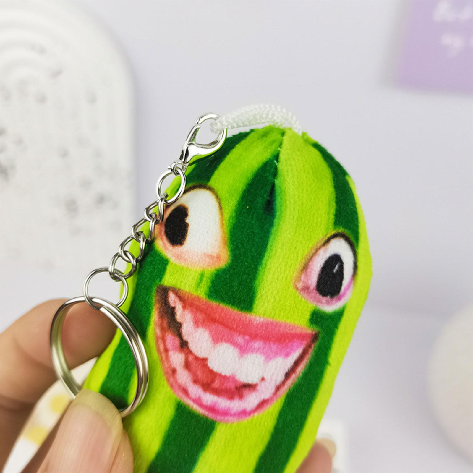 Говорящий арбуз брелок новинка плюшевый орнамент женская сумочка украшения школьный — фото 7