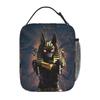 Egyptian God Anubis Art Insulated Lunch Bag for Women Children Portable Food Boxes Thermal Lunch Box Tote