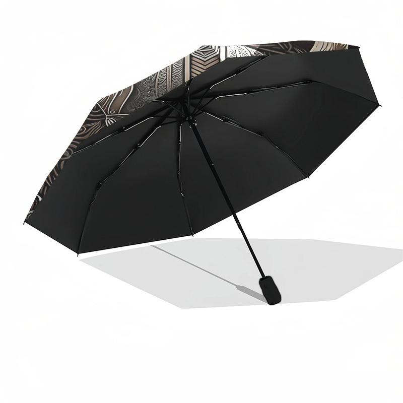 1pc Viking helmetOpen/Close Umbrella-Windproof, Compact Travel Umbrella, Sturdy 8-Rib Shaft1147