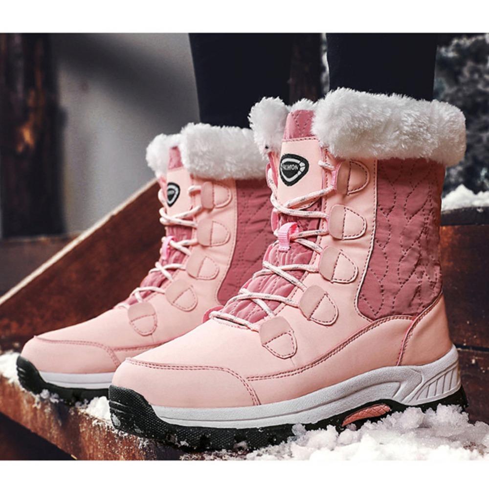 Warme Winterstiefel für Damen, dick, rutschfest, warm