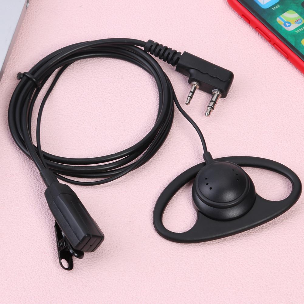 

2-контактный D-образный наушник с микрофоном PTT для рации Kenwood (ПВХ)