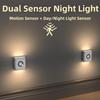 Rechargeable Motion Sensor Light LED Energy Saving EU US Plug Wireless Night Light Wall-mounted Warm White Light Wall Lamp