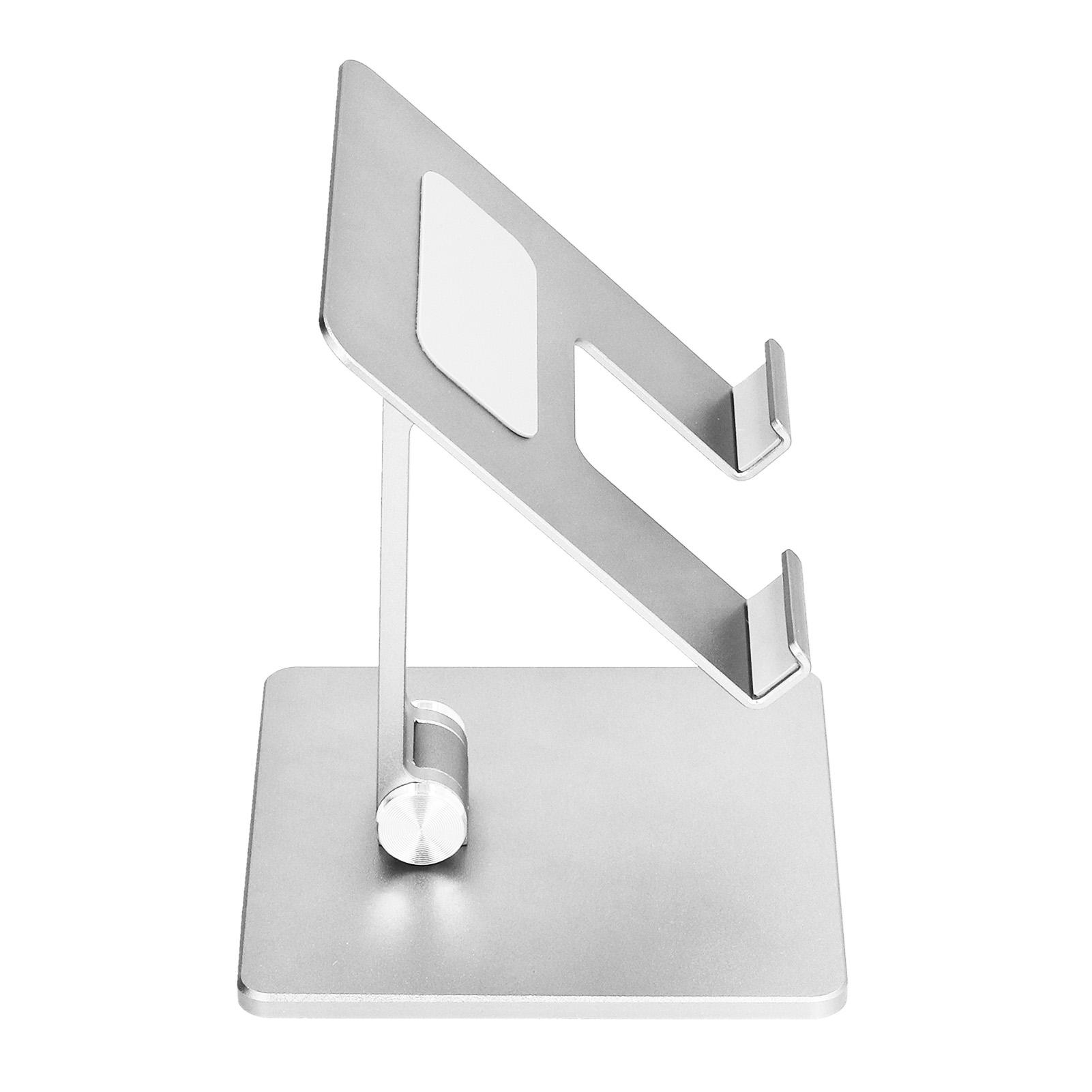 

Регулируемая подставка для телефона Алюминиевый сплав Многоразовый держатель для планшета Подставка для офиса дома спальни Серебристый серебряный