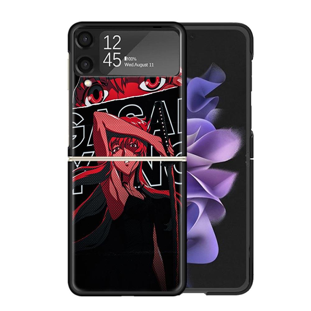 Mirai Nikki Gasai Yuno Anime Cases For Samsung Galaxy Z Flip 4 5 6 7 3 Z Flip7 Flip6 Flip4 Flip5 Flip3 5G Hard Shockproof Fundas