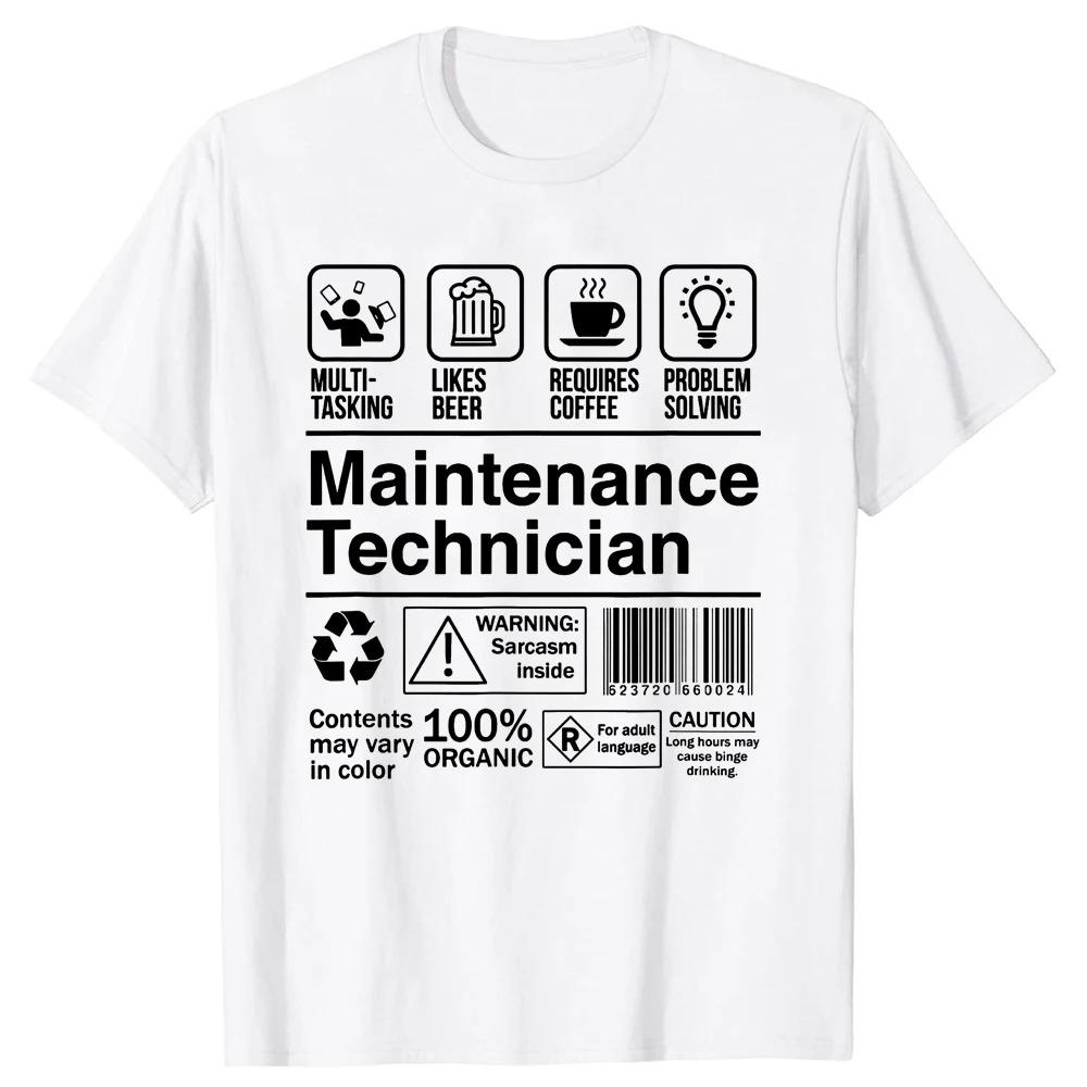 Lustige Hausmeister Geschenke T-Shirt Mechaniker Herren T-Shirts Harajuku Baumwoll Tops T-Shirt Slim Fit EU Größe Kurzarm Kleidung