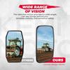 KEMIMOTO Tractor Mirror, Farm Excavator Mirrors Compatible With Front Loader Excavator Farm Tractor Such As John Deere, Case IH, Agco, New Holland,