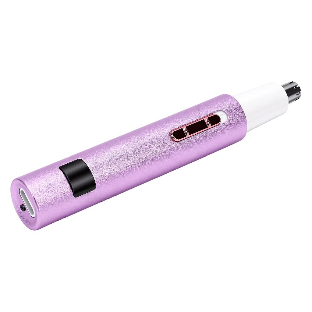 2 In 1 Facial Hair Removal and Eyebrow Trimmer USB C Rechargeable Nose Hair Trimmer with LED Display Stainless Steel