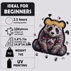 Dřevěné nepravidelné puzzle speciálního tvaru Panda pro přátele a rodinné dárky