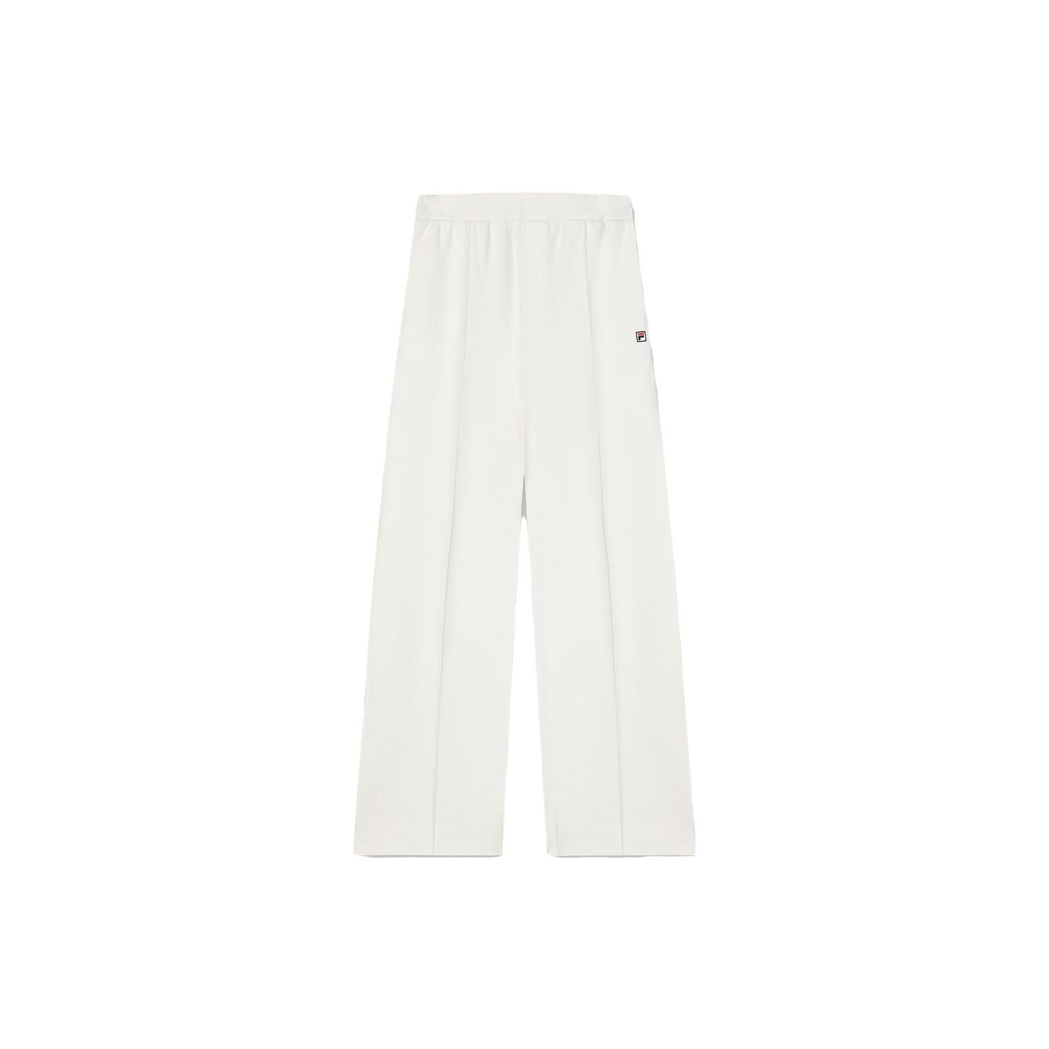

FILA Solid Color Straight Fit Knitted Sports Pants Women bottoms Brushed-White F11W348608F-IV XL