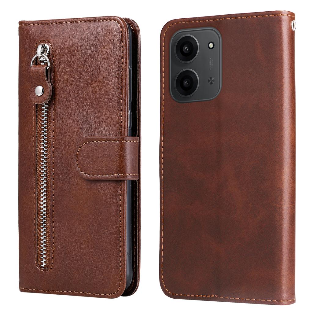 For Xiaomi Redmi 15C 4G/Xiaomi Redmi 15C 5G PU Leather Cases with Zipper Pocket Wallet Phone Cover Stand