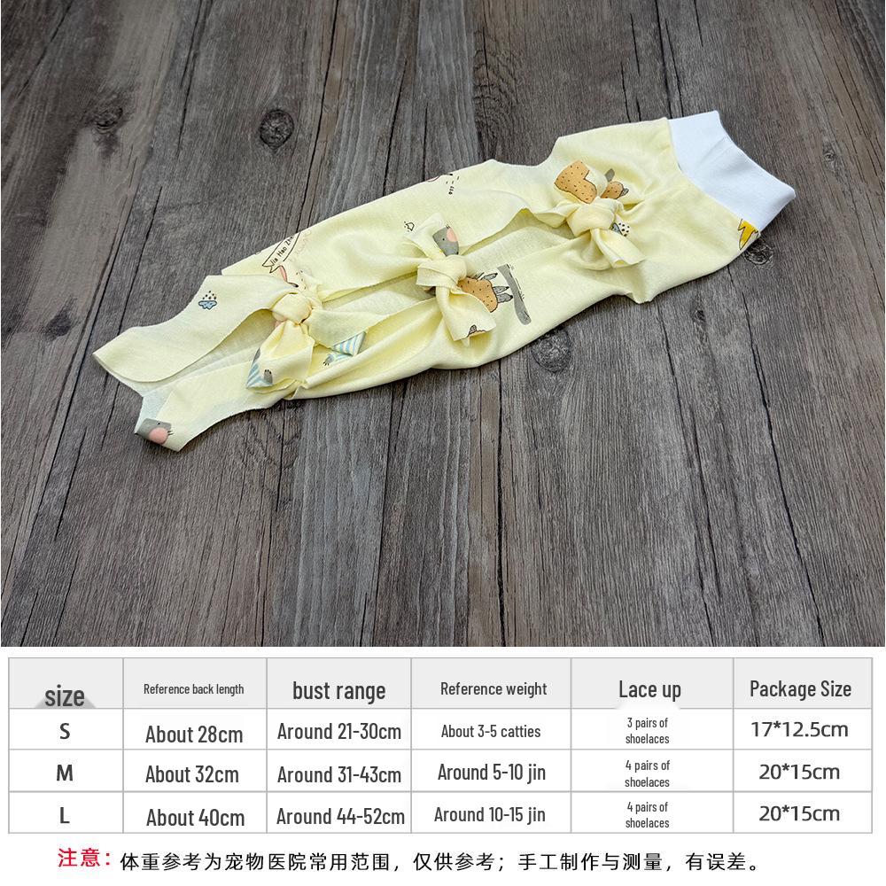 Breathable Anti-Lick & Anti-Shedding Spay Suit for Cats, Four-Legged Design