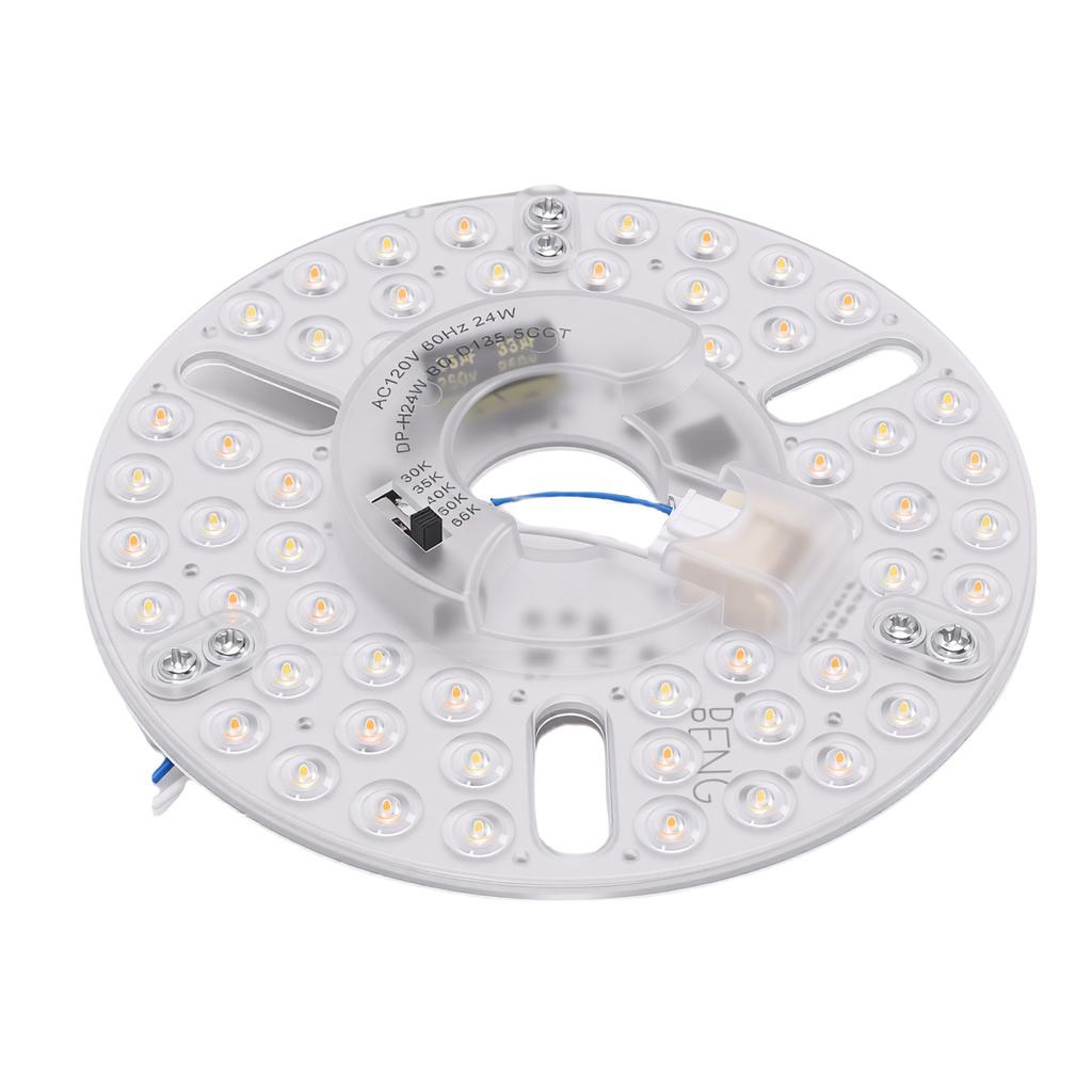 5.3 Inch LED Retrofit Light Panel 24W Aluminum Dimmable 5CCT Magnetic LED Ceiling Fan Light Board for Replacement