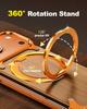 Oatsbasf Solid Wooden Phone Case for iPhone 17 Pro Max/Air/16 Pro with Stand 360° Rotatable Magnetic Shockproof Protective Cover