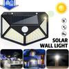 100 LED Outdoor Solar Lamp Outdoor Garden Decoration Solar LED Light Waterproof Sunlight Powered Spotlight with Motion Sensor