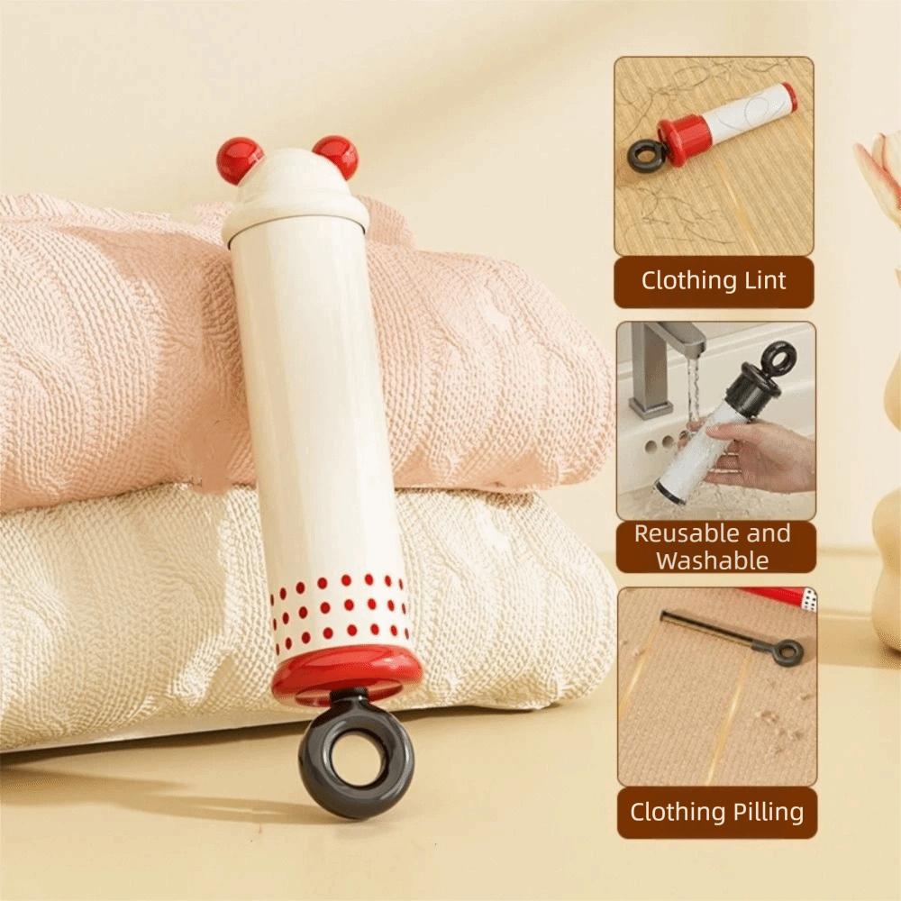 Portable 2 In 1 Lint Remover Reusable Sticky Roller Roller Hair Adhesive Furniture Cleaning