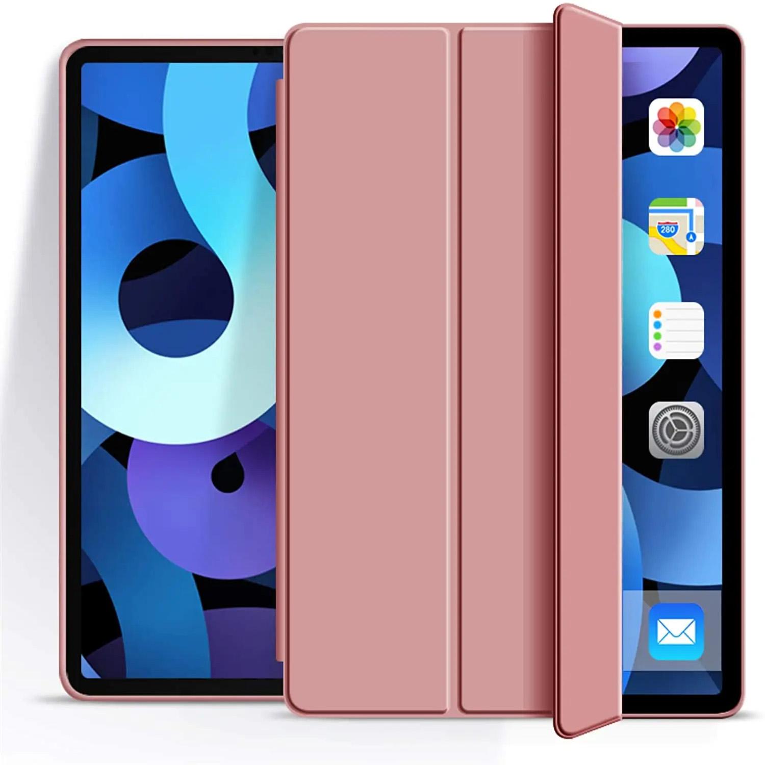 

Силиконовый тонкий чехол для iPad Air 5, тройной смарт-чехол для Pro 11/10,5, чехол премиум-класса для iPad 10,2/9,7, мягкий чехол для Mini 6/5/4 iPad 9.7