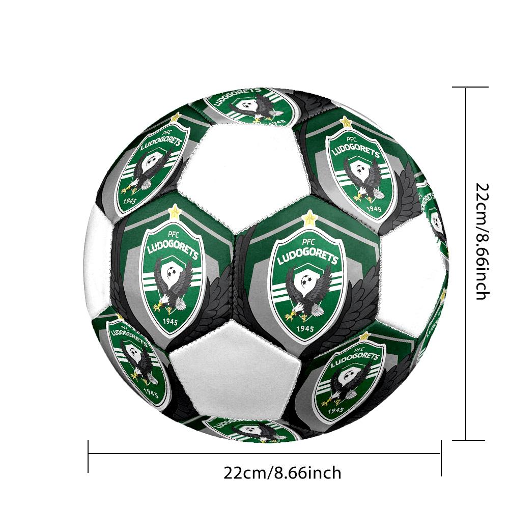 1PC PFC Ludogorets Size 5 Soccer Ball PrahaIndoor Soccer Ball Colorful All Ages Machine Stitched PVC Competition Ready Durable High-Bounce