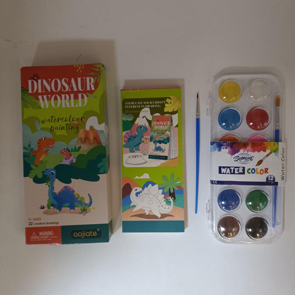 Çocuk Suluboya Küçük Hayvan Resimli Kitap/suluboya Boyama Kitabı Boyama Ayraç/Noel Kendin Yap Boyalı Boya Kitabı Oyuncak Seti