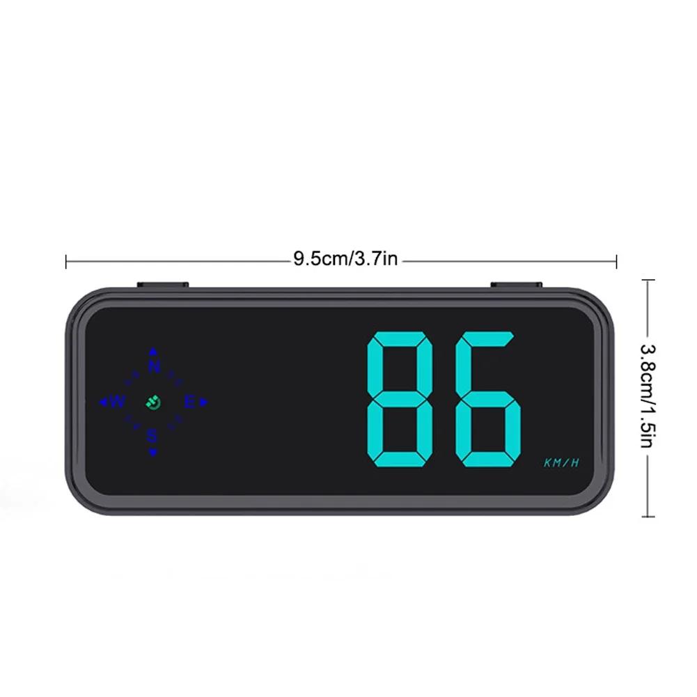 1pc Car Head-up Display with Compass Colorful LED Display Windshield Speed Projector Digital Car HUD Car Electronics Accessories