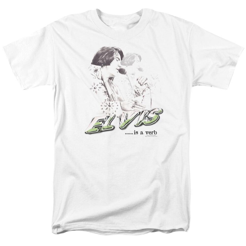 Elvis Elvis Is A Verb T-Shirt to 5X XXL