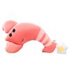 Plush Shrimp Egg Toy Cartoon Stuffed Doll Bedroom Decoration Cute Gift Kids