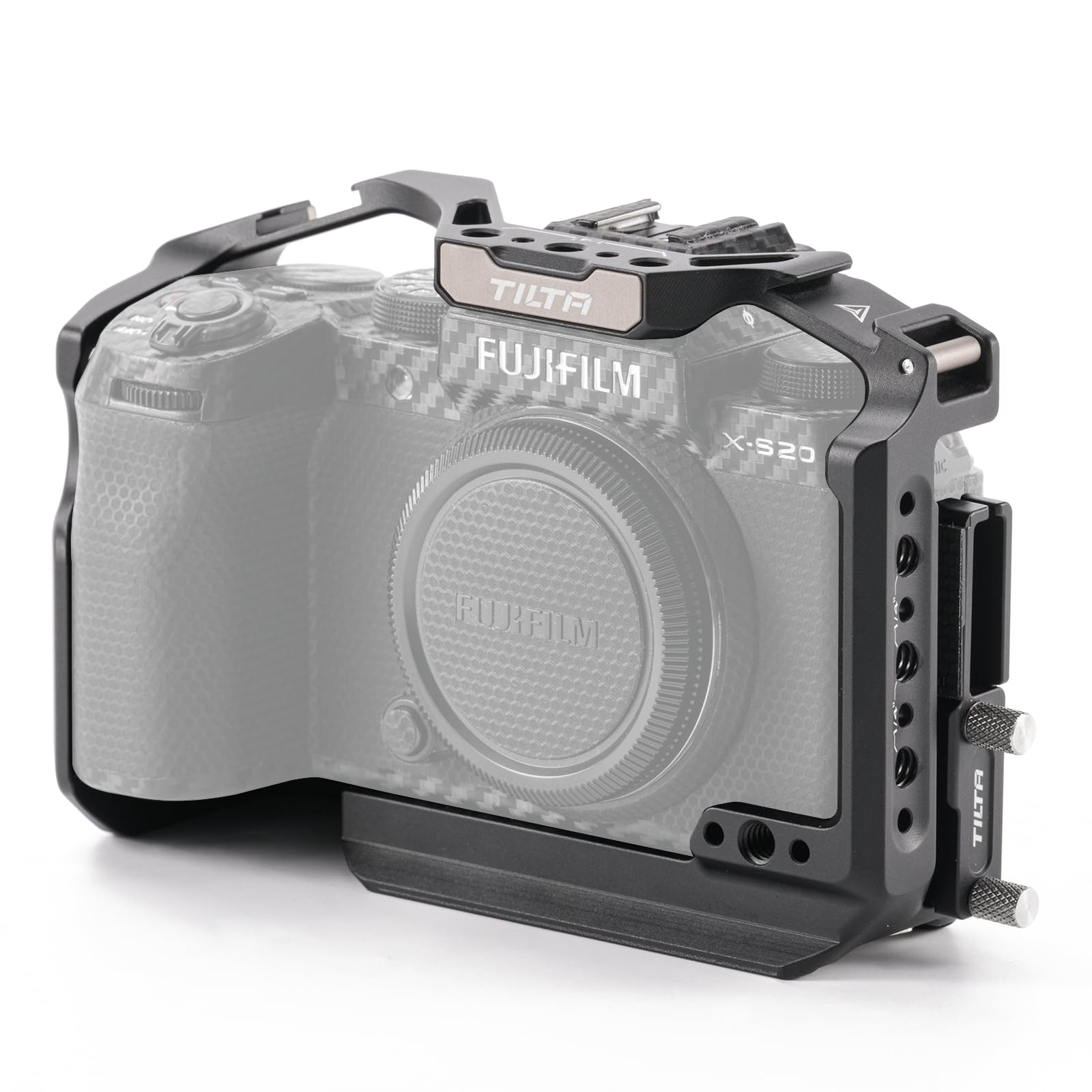 

TILTA Full Camera Cage for Fujifilm X-S20 with Micro HDMI and USB-C Cable Clamp (TA-T52-FCC-B)