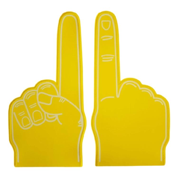 2 Count Oversized Sport Fan Hand Gloves Cheer Accessories With Wide Grip For Concerts And Competitions