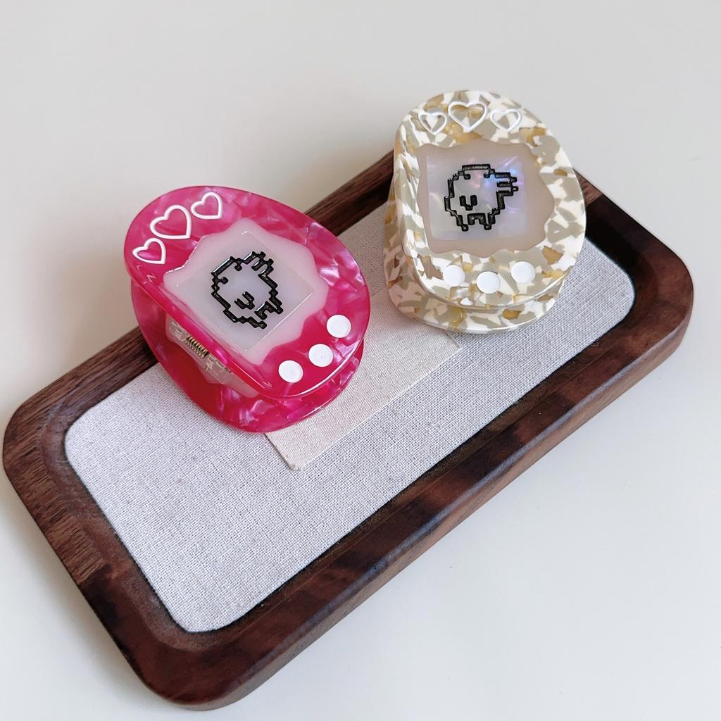 Cyberpunk Styles Acetate Hair Clip Cartoon Electronic Pet Hair Claw Clip for Various Hairstyles and Theme Occasion