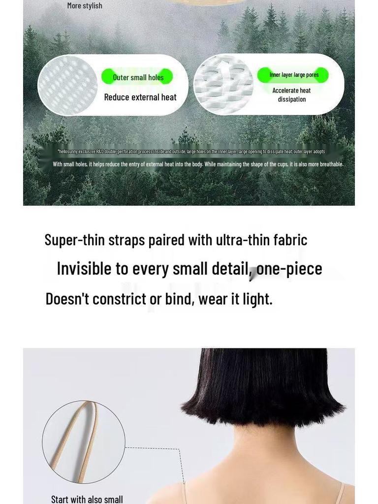 Wu Xuanyi-Inspired HelloSunn Breathable Cotton T-Shirt Bra