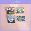 Stunning Van Gogh Inspired Oil Painting Metal Brooch Creative Starry Night Whale Design